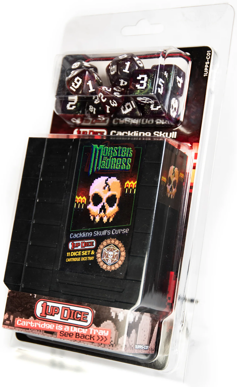 1UP-Dice - Cackling Skull - Polyhedral Dice Set