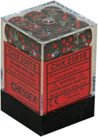Dices (36D6) - Chessex Translucent (Choose your Color)