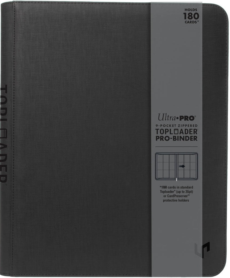 Ultra Pro - 9 Pocket Toploader Premium - Black - PRO Binder (180)