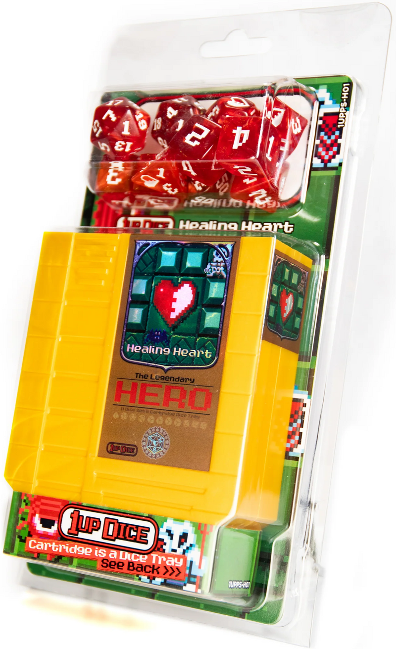 1UP-Dice - Healing Heart - Polyhedral Dice Set