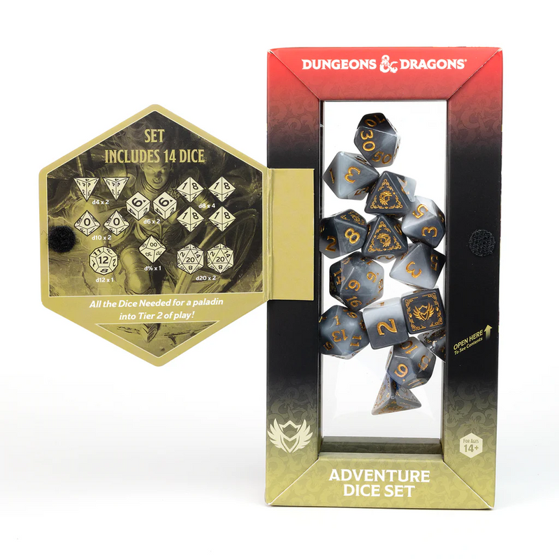 Dungeons & Dragons - Adventure Dice Paladin - White/Grey
