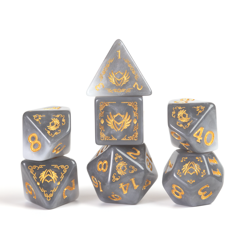 Dungeons & Dragons - Adventure Dice Paladin - White/Grey