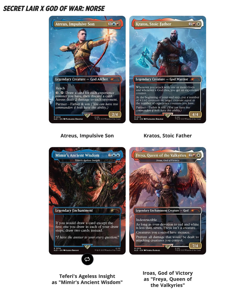 *Pre-Order* Magic The Gathering - Secret Lair: Drop Series - Playstation Super Drop - God Of War : Redemption (Non-Foil)