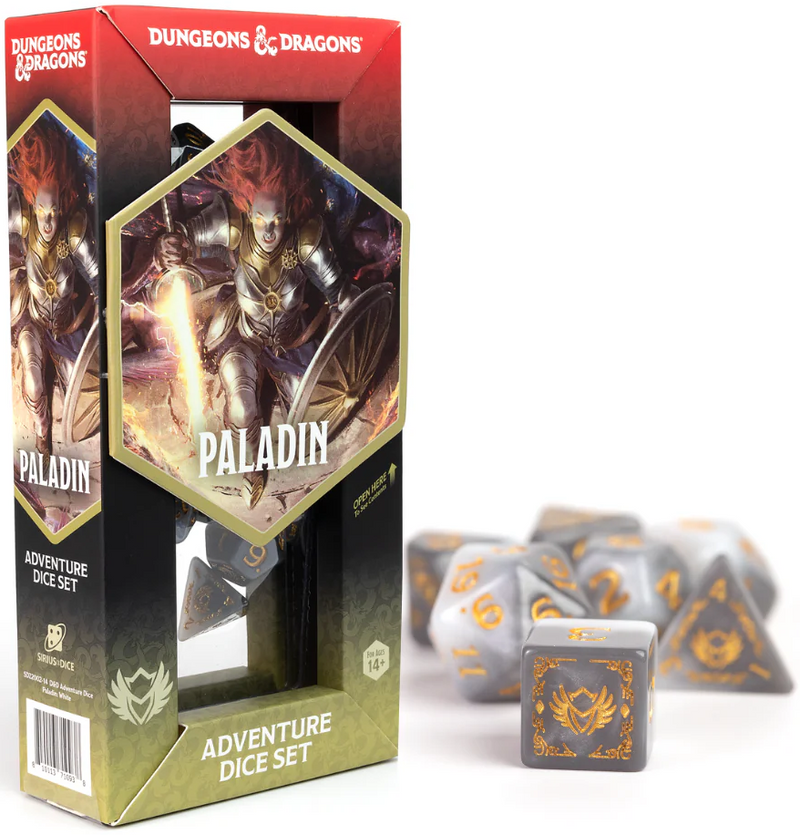 Dungeons & Dragons - Adventure Dice Paladin - White/Grey
