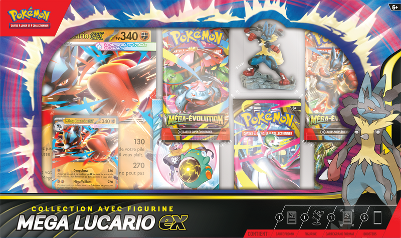 *Pre-Order* Mega Evolution - Collection avec Figurine Méga-Lucario ex (FR)