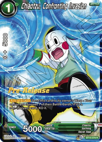 Chiaotzu, Confronting Invasion (BT15-079) [Saiyan Showdown Prerelease Promos] 
