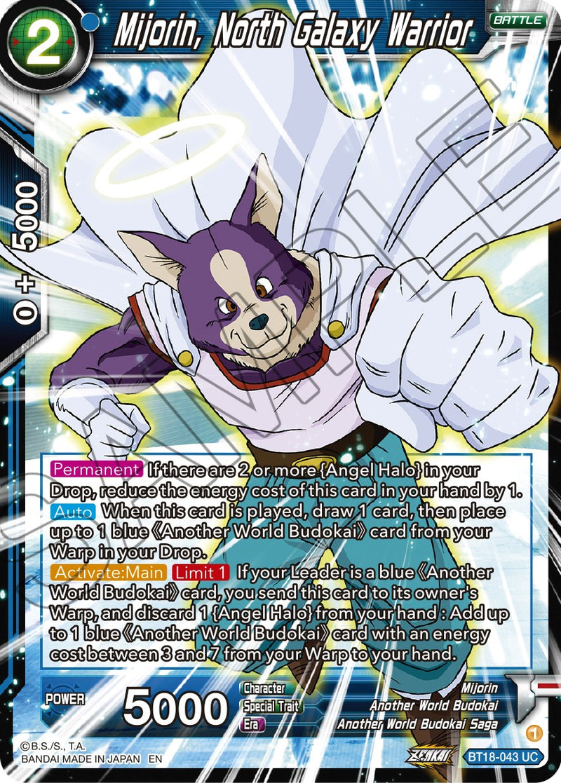 Mijorin, North Galaxy Warrior (BT18-043) [Dawn of the Z-Legends]