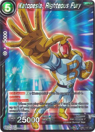 Katopesla, Sonic Justice (Reprint) (DB2-148) [Battle Evolution Booster]