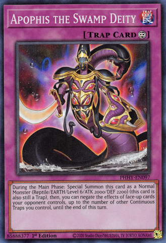 Apophis the Swamp Deity [PHHY-EN097] Super Rare 