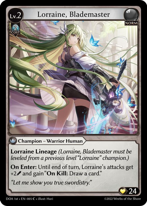 Lorraine, Blademaster (005) [Dawn of Ashes: 1st Edition] 