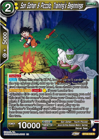 Son Gohan &amp; Piccolo, Training's Beginnings (BT19-108) [Fighter's Ambition] 