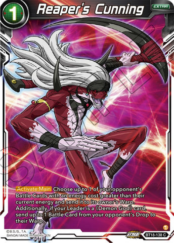 Reaper's Cunning (BT18-138) [Dawn of the Z-Legends] 