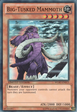 Big-Tusked Mammoth [WGRT-EN013] Super Rare 