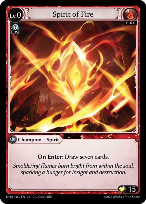 Spirit of Fire (001) [Dawn of Ashes: 1st Edition] 