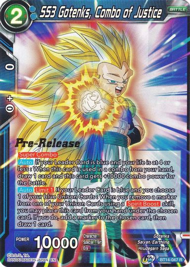 SS3 Gotenks, Combo of Justice (BT14-047) [Cross Spirits Prerelease Promos]