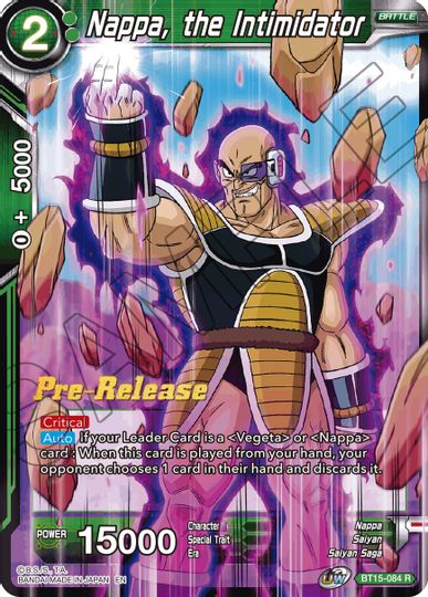 Nappa, the Intimidator (BT15-084) [Saiyan Showdown Prerelease Promos]