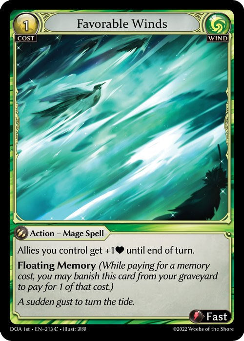 Favorable Winds (213) [Dawn of Ashes: 1st Edition] 