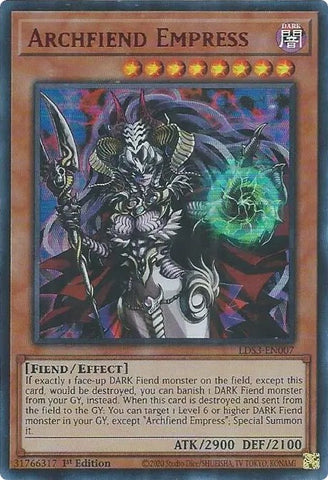 Archfiend Empress (Red) [LDS3-EN007] Ultra Rare 