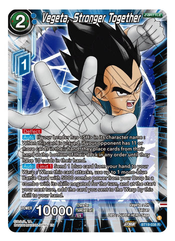 Vegeta, Stronger Together (BT19-038) [Fighter's Ambition] 