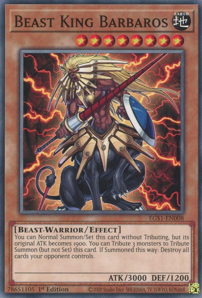 Beast King Barbaros [EGS1-EN008] Common 