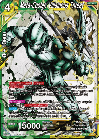 Meta-Cooler, Villainous Threat (BT19-146) [Fighter's Ambition] 