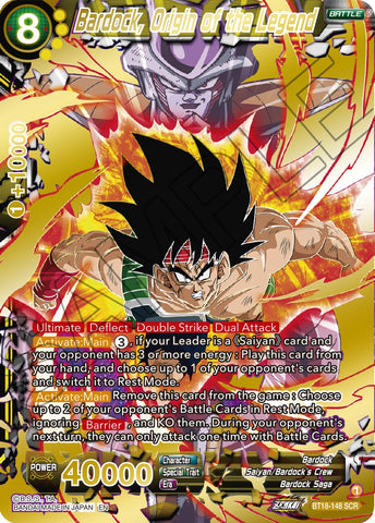 Bardock, Origin of the Legend (BT18-148) [Dawn of the Z-Legends] 