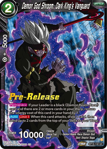 Demon God Shroom, Dark King's Vanguard (BT18-132) [Dawn of the Z-Legends Prerelease Promos] 