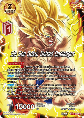 SS Son Goku, United Onslaught (BT19-003) [Fighter's Ambition] 