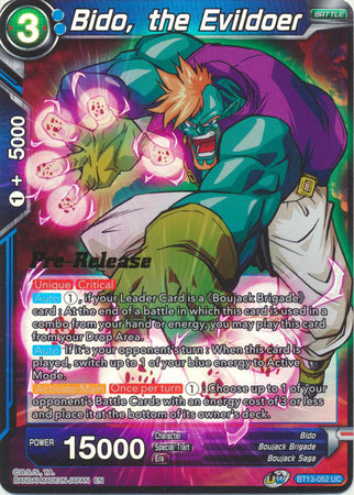 Bido, the Evildoer (BT13-052) [Supreme Rivalry Prerelease Promos] 