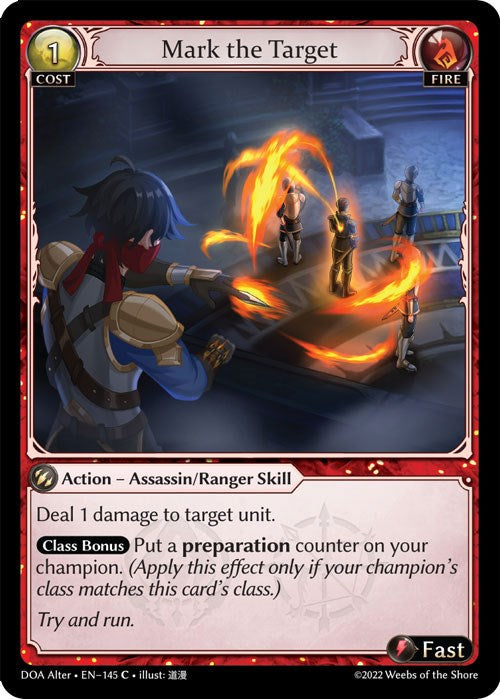 Mark the Target (145) [Dawn of Ashes: Alter Edition] 
