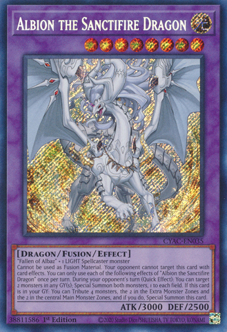 Albion the Sanctifire Dragon [CYAC-EN035] Secret Rare 