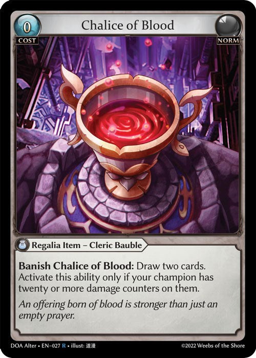 Chalice of Blood (027) [Dawn of Ashes: Alter Edition] 