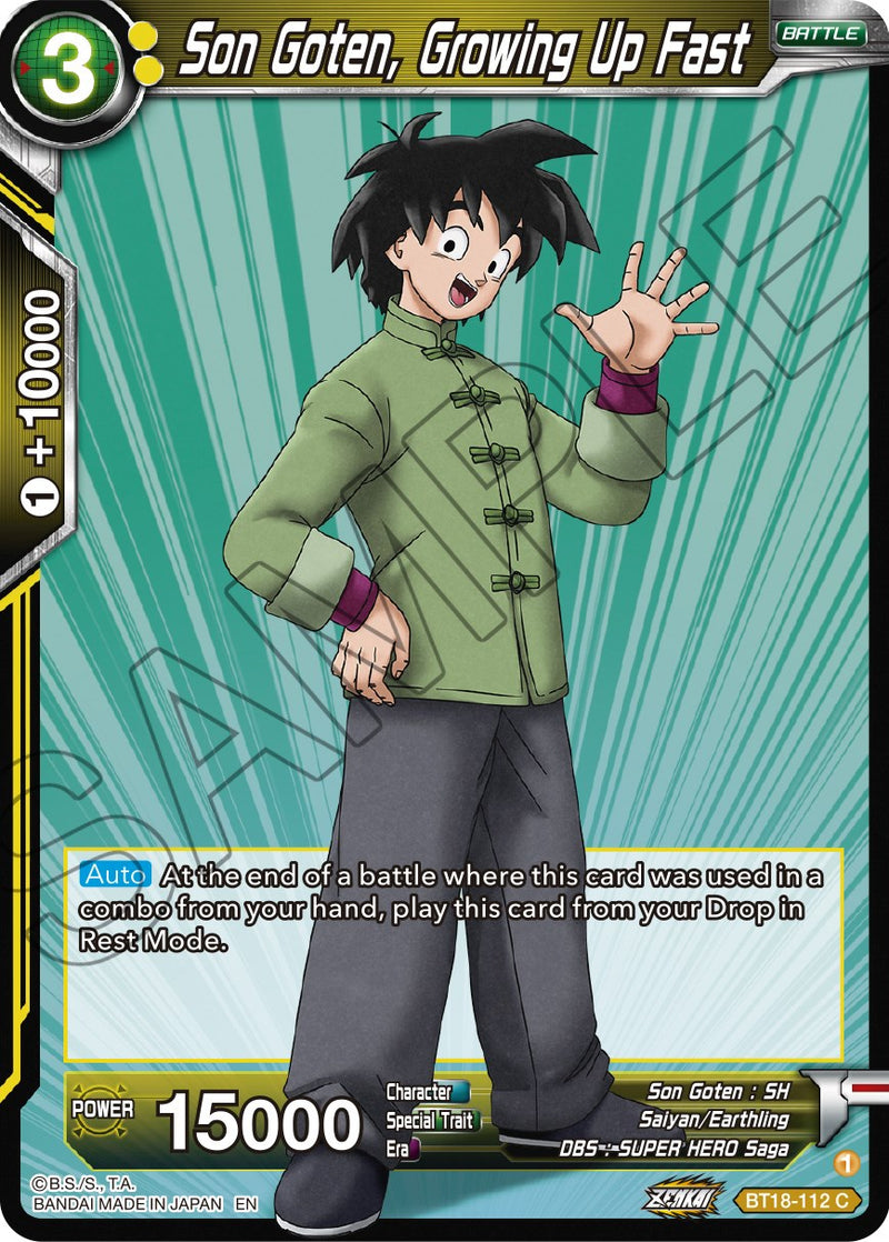 Son Goten, Growing Up Fast (BT18-112) [Dawn of the Z-Legends]