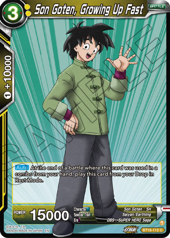 Son Goten, Growing Up Fast (BT18-112) [Dawn of the Z-Legends] 
