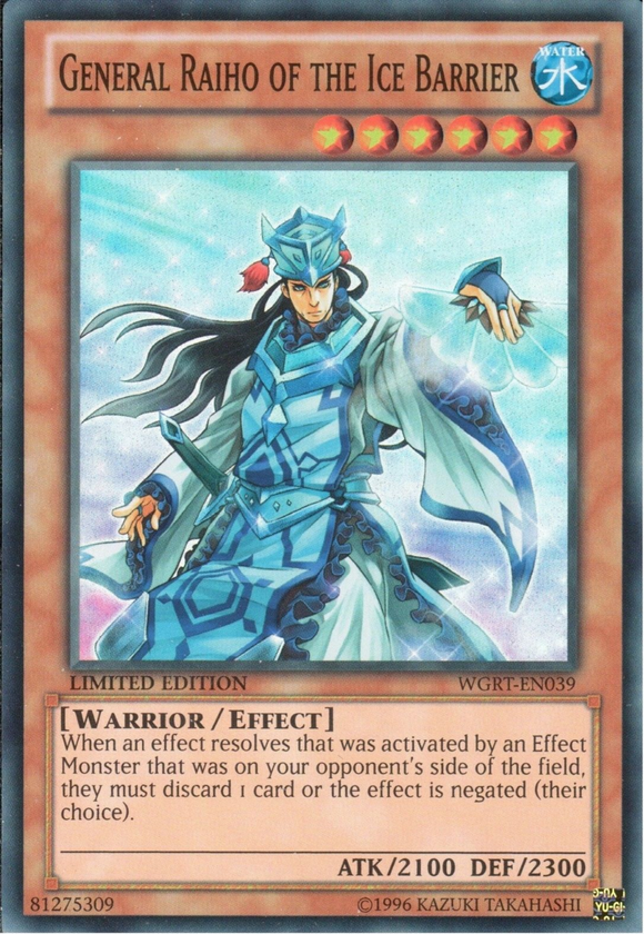 General Raiho of the Ice Barrier [WGRT-EN039] Super Rare