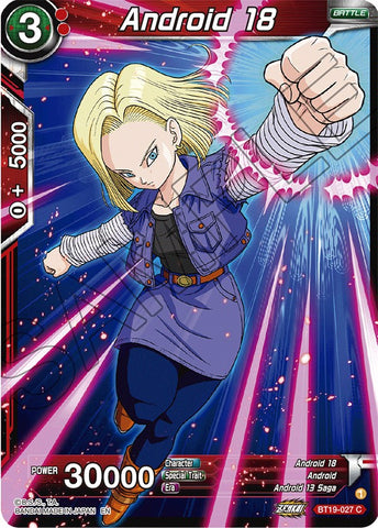 Android 18 (BT19-027) [Fighter's Ambition] 