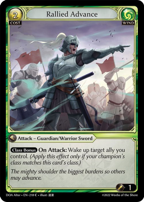 Rallied Advance (218) [Dawn of Ashes: Alter Edition] 