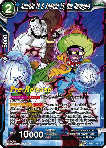 Android 14 &amp; Android 15, the Ravagers (BT17-054) [Ultimate Squad Prerelease Promos] 