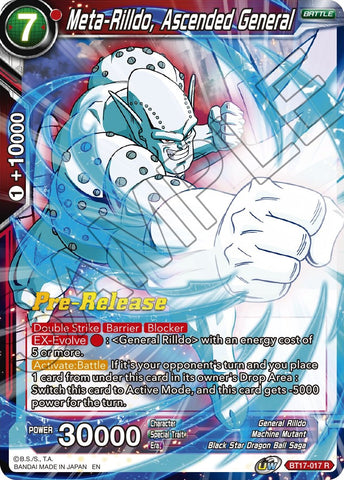 Meta-Rilldo, Ascended General (BT17-017) [Ultimate Squad Prerelease Promos] 