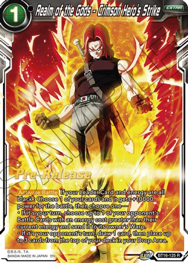 Realm of the Gods - Crimson Hero's Strike (BT16-125) [Realm of the Gods Prerelease Promos]