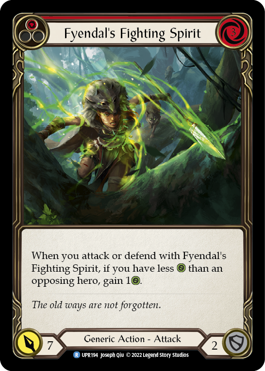 Fyendal's Fighting Spirit (Red) [UPR194] (Uprising) Rainbow Foil 