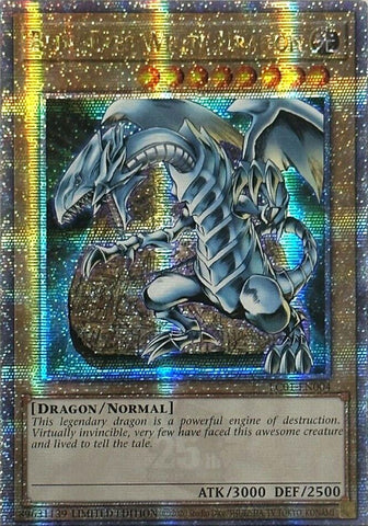 Blue-Eyes White Dragon (25th Anniversary) [LC01-EN004] Quarter Century Secret Rare 