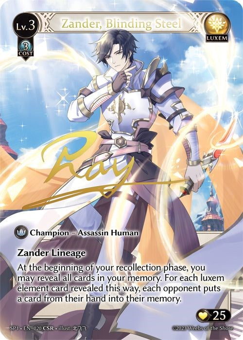 Zander, Blinding Steel (CSR) (020) [Supporter Pack 1] 