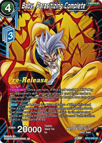 Baby, Parasitizing Complete (BT21-040) [Wild Resurgence Pre-Release Cards] 