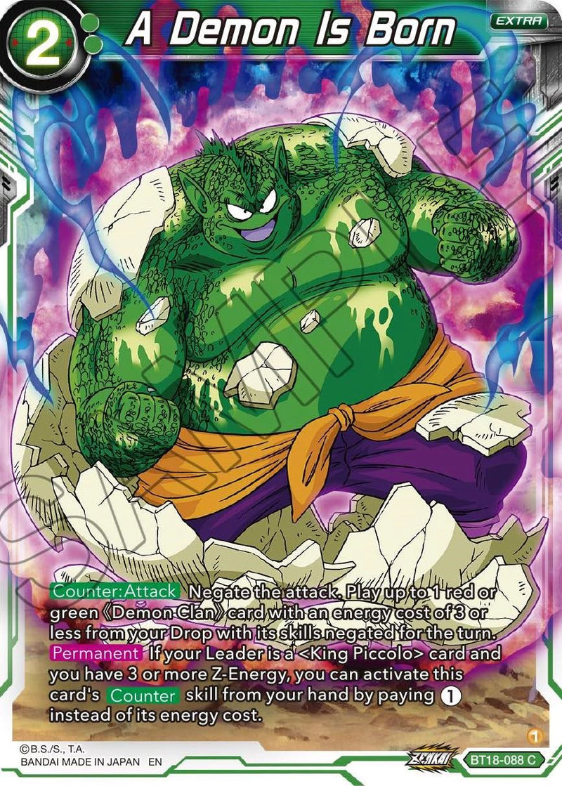 A Demon Is Born (BT18-088) [Dawn of the Z-Legends]