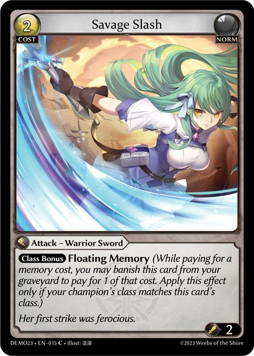 Savage Slash (015) [2023 Demo Deck] 