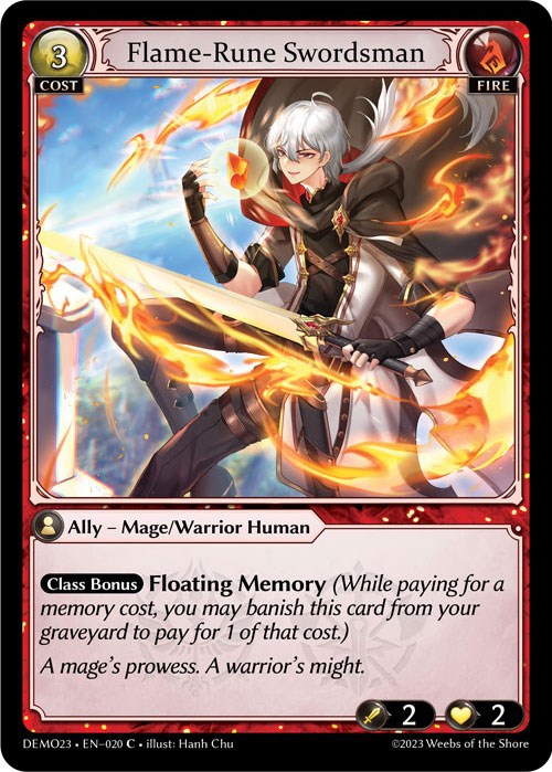 Flame-Rune Swordsman (020) [2023 Demo Deck] 