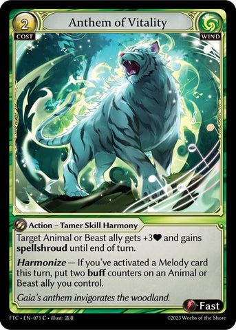 Anthem of Vitality (071) [Fractured Crown] 