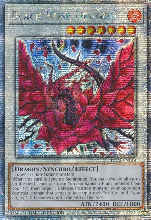 Black Rose Dragon [TN23-EN014] Quarter Century Secret Rare 