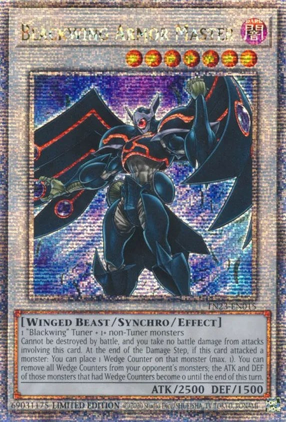 Blackwing Armor Master [TN23-EN015] Quarter Century Secret Rare 